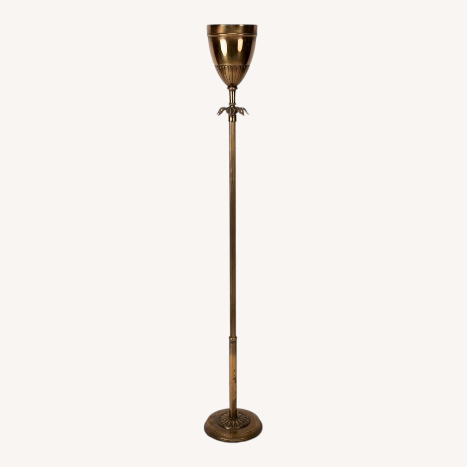 Stiffel Lamps Gold Floor Lamp - image-0