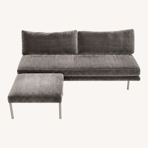 Used Light Gray Cotton 3+ Seater Sofa for sale on AptDeco