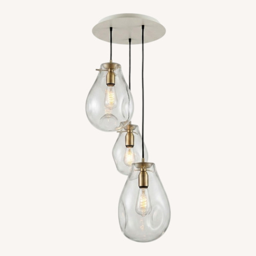 Used Bomma Tim Hand-Blown Clear Glass Pendant Lights for sale on AptDeco