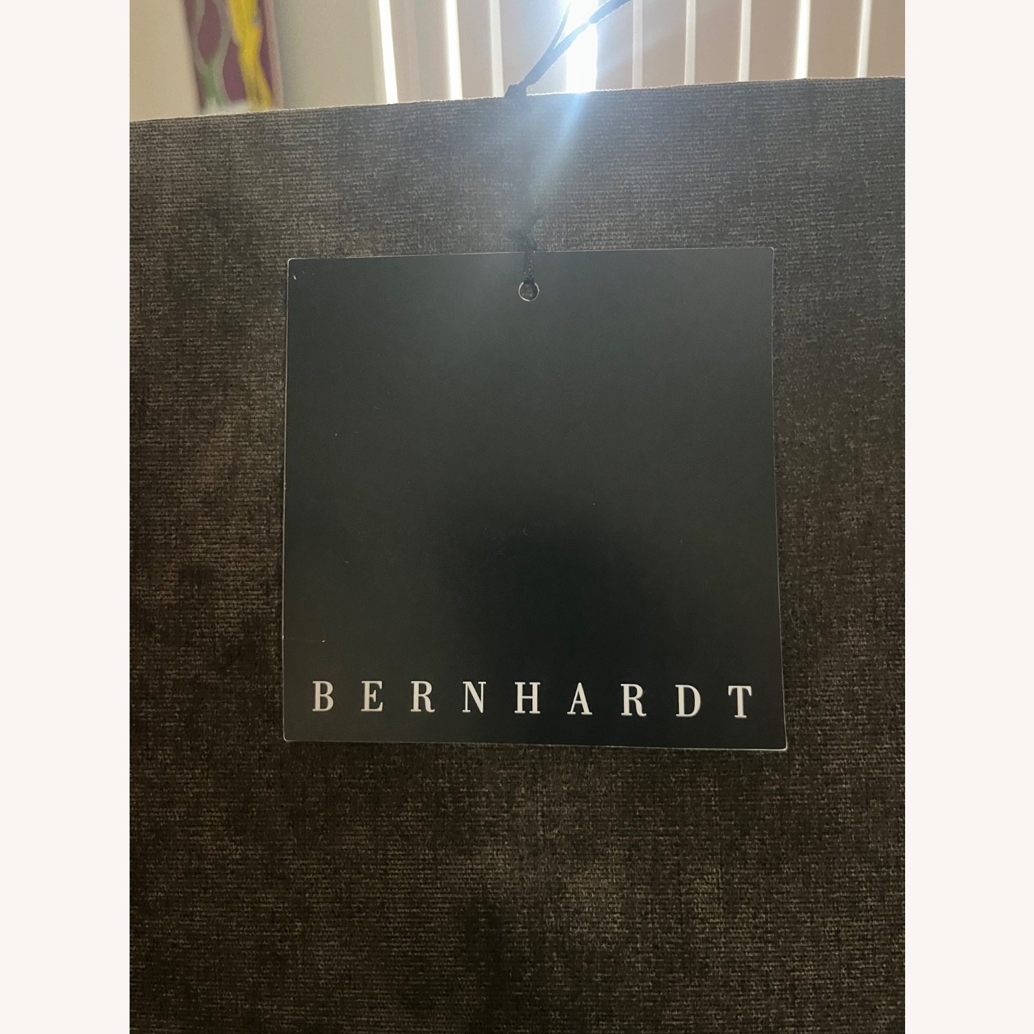 Bernhardt Light Gray Fabric Queen Bed - image-5