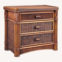Dark Brown Wood Chest