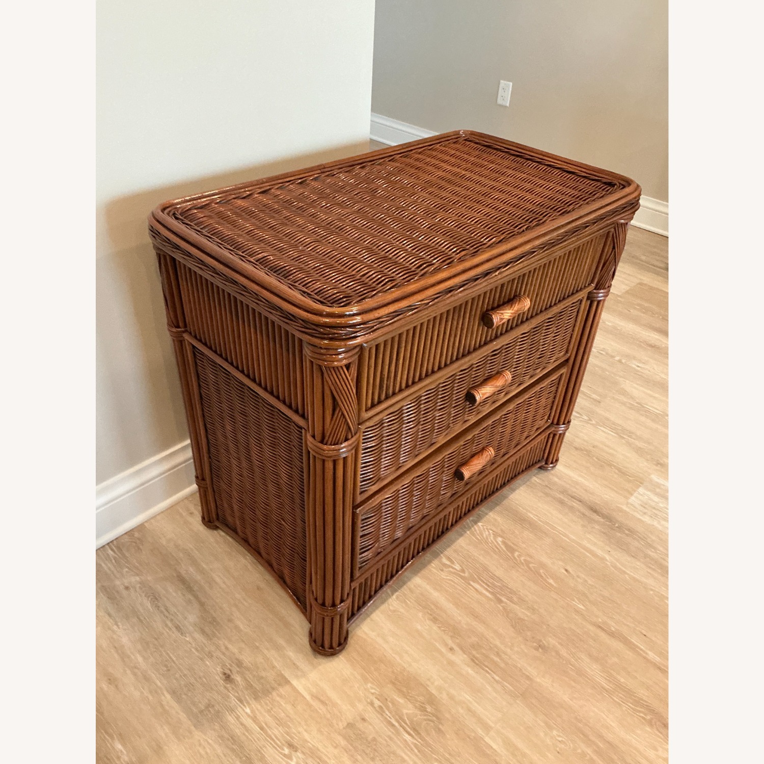 Dark Brown Wood Chest - image-3