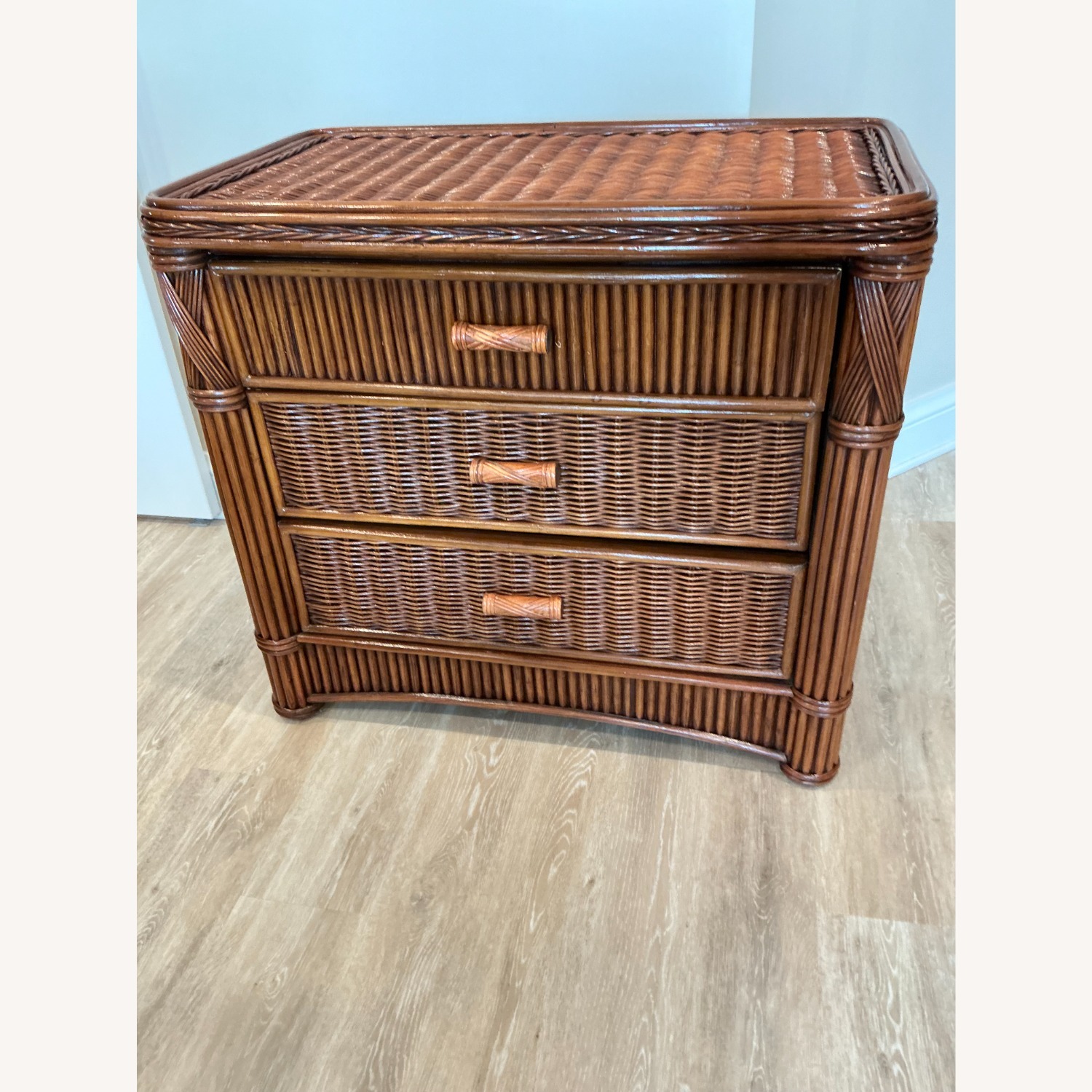 Dark Brown Wood Chest - image-1