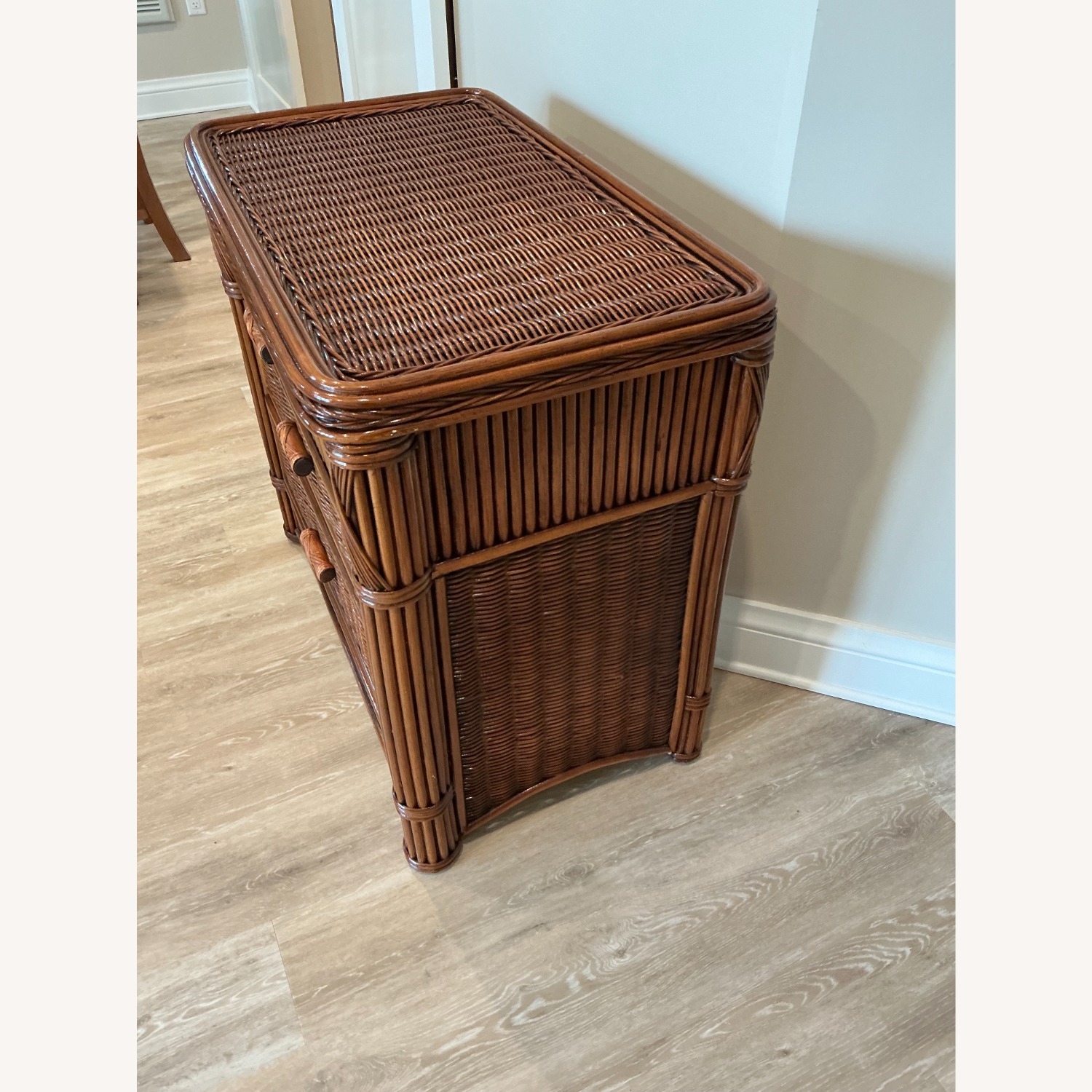Dark Brown Wood Chest - image-2