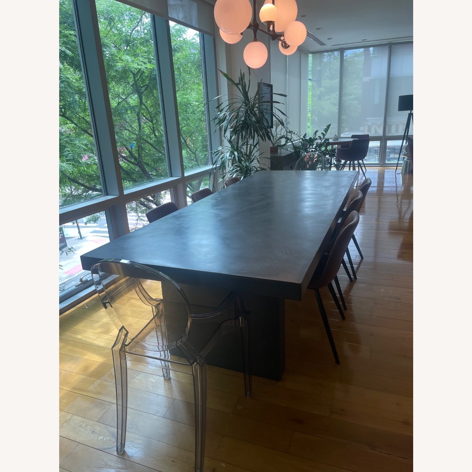 Restoration Hardware Cabrera Waxed Concrete Dining Table - image-2