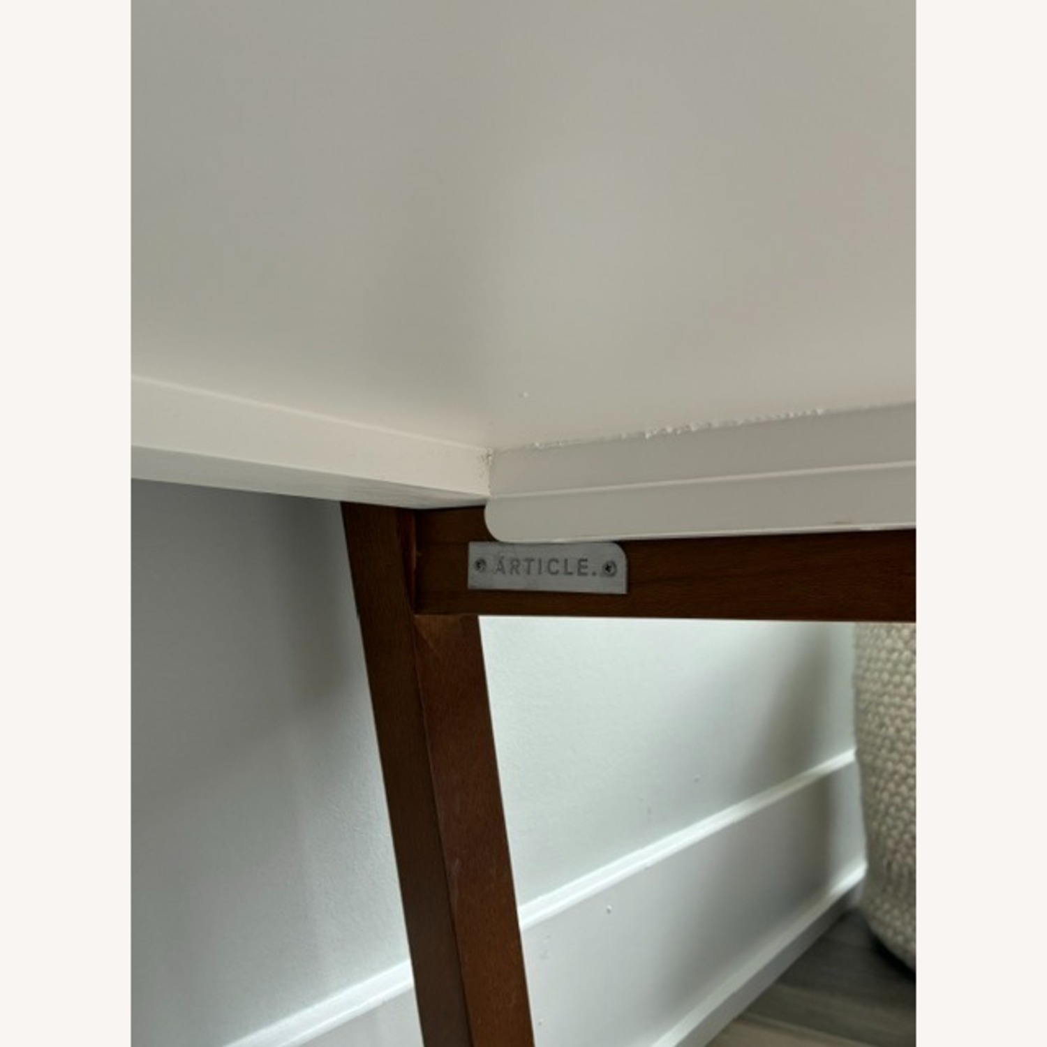 Article White Walnut Shelving Unit - image-4