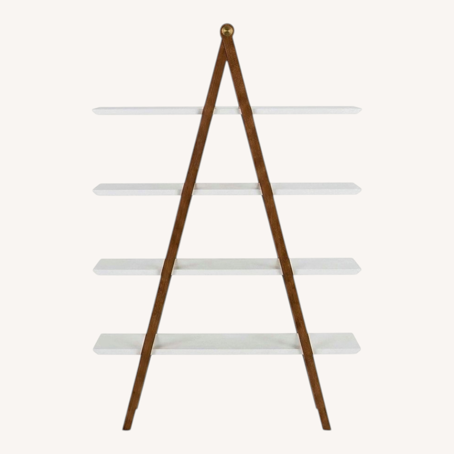 Article White Walnut Shelving Unit - image-0