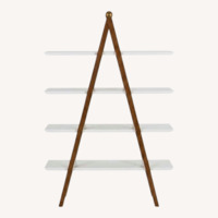 Article White Walnut Shelving Unit