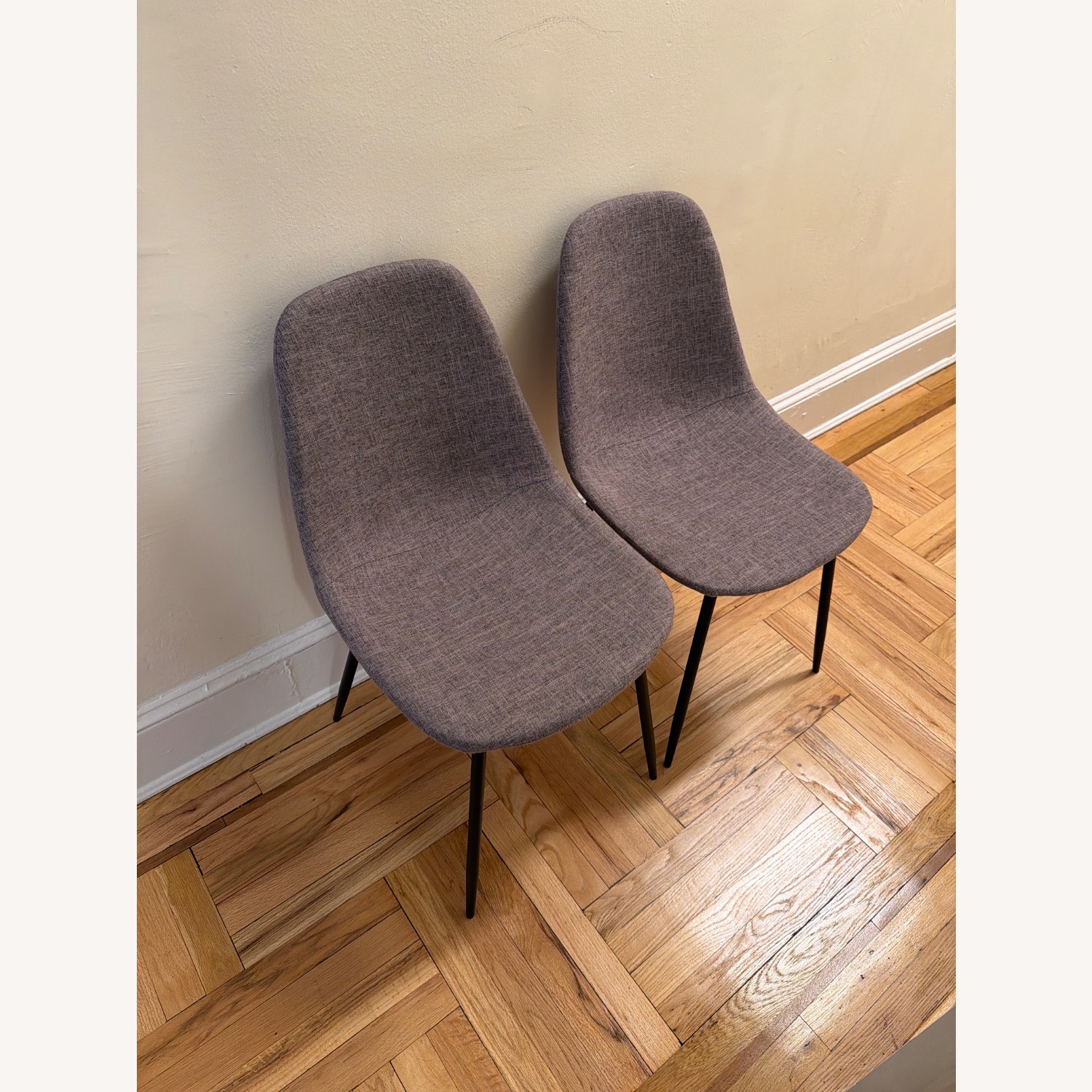 AllModern Kody Upholstered Gray Dining Chairs - image-2