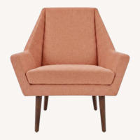 Article Orange Fabric Accent Chair