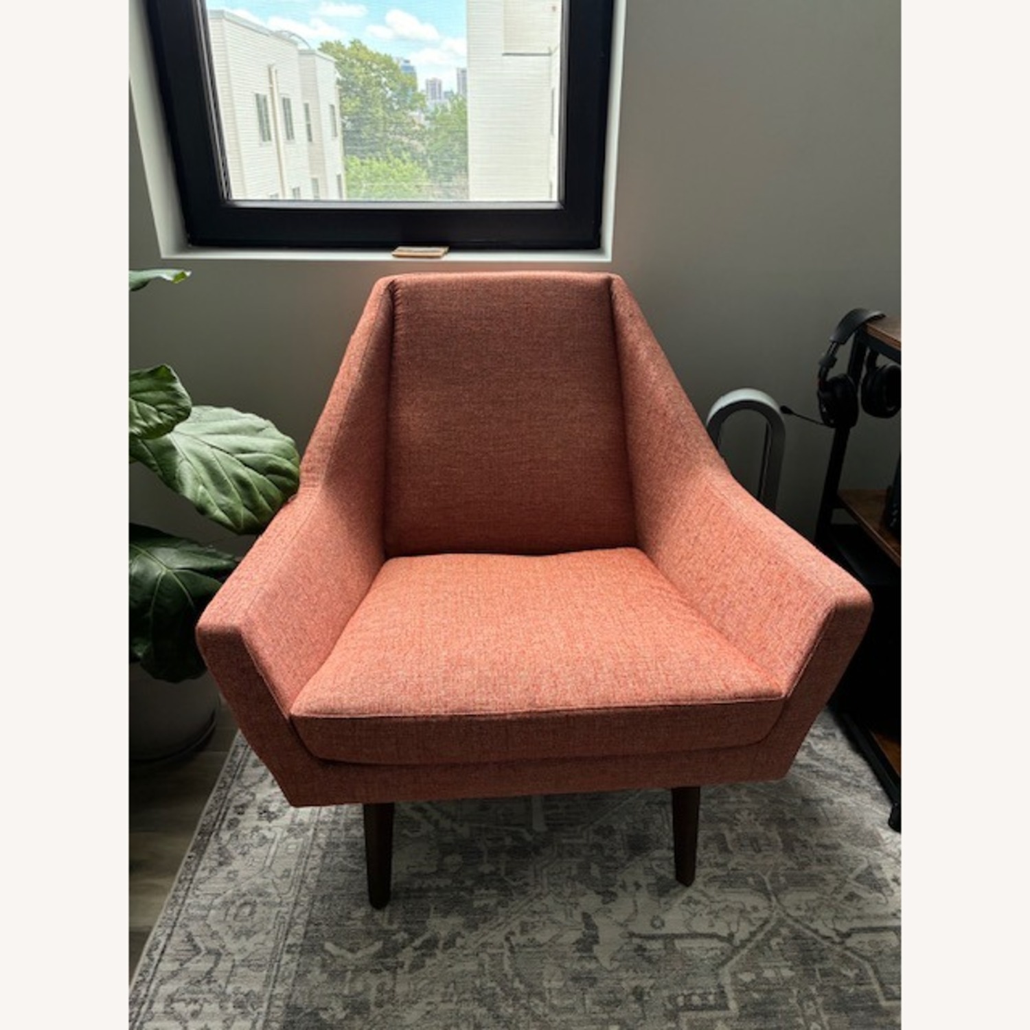 Article Orange Fabric Accent Chair - image-1