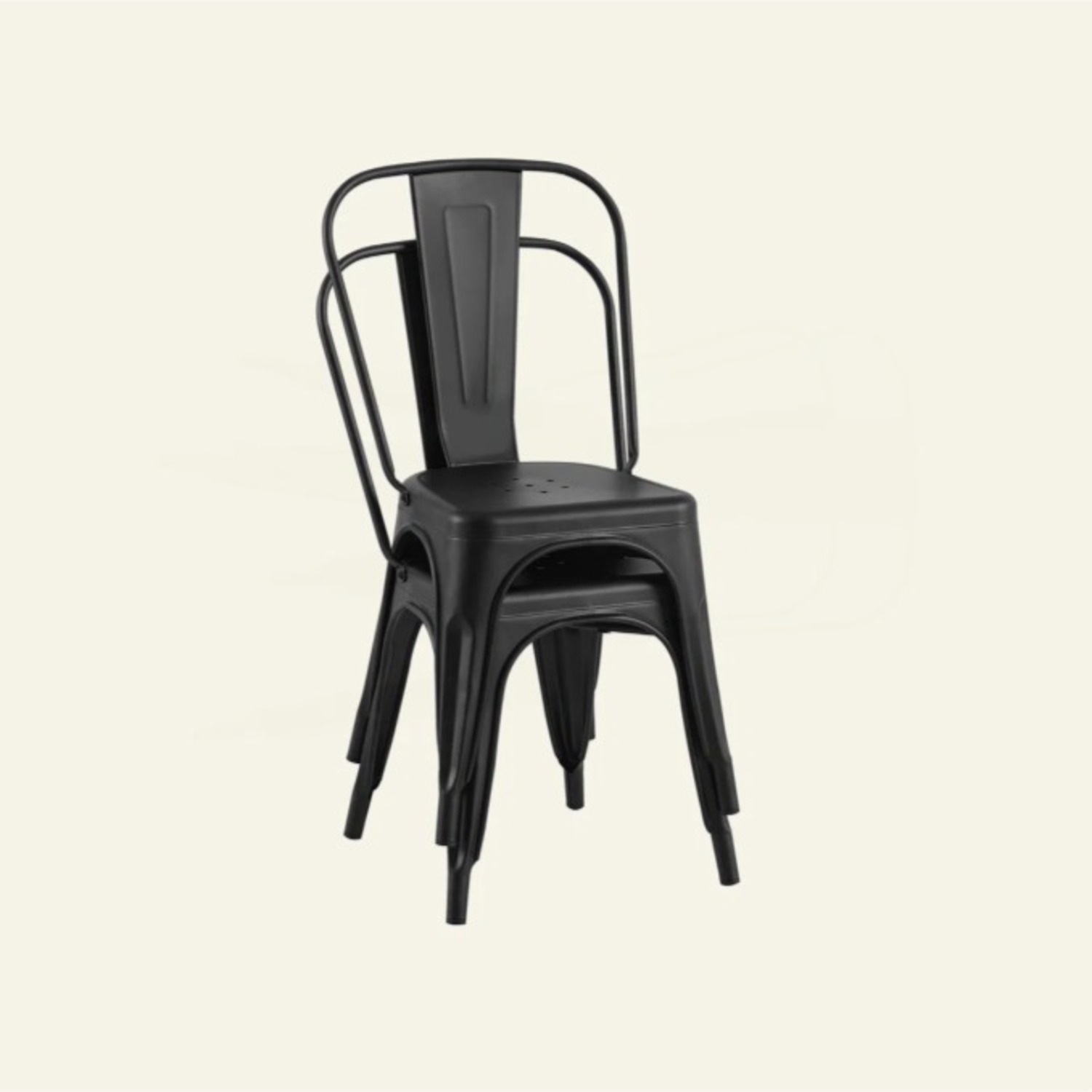 Wayfair Black Metal Dining Chairs - image-2