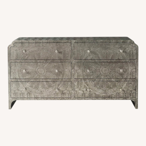 Used Anthropologie Silver Metal Dresser for sale on AptDeco