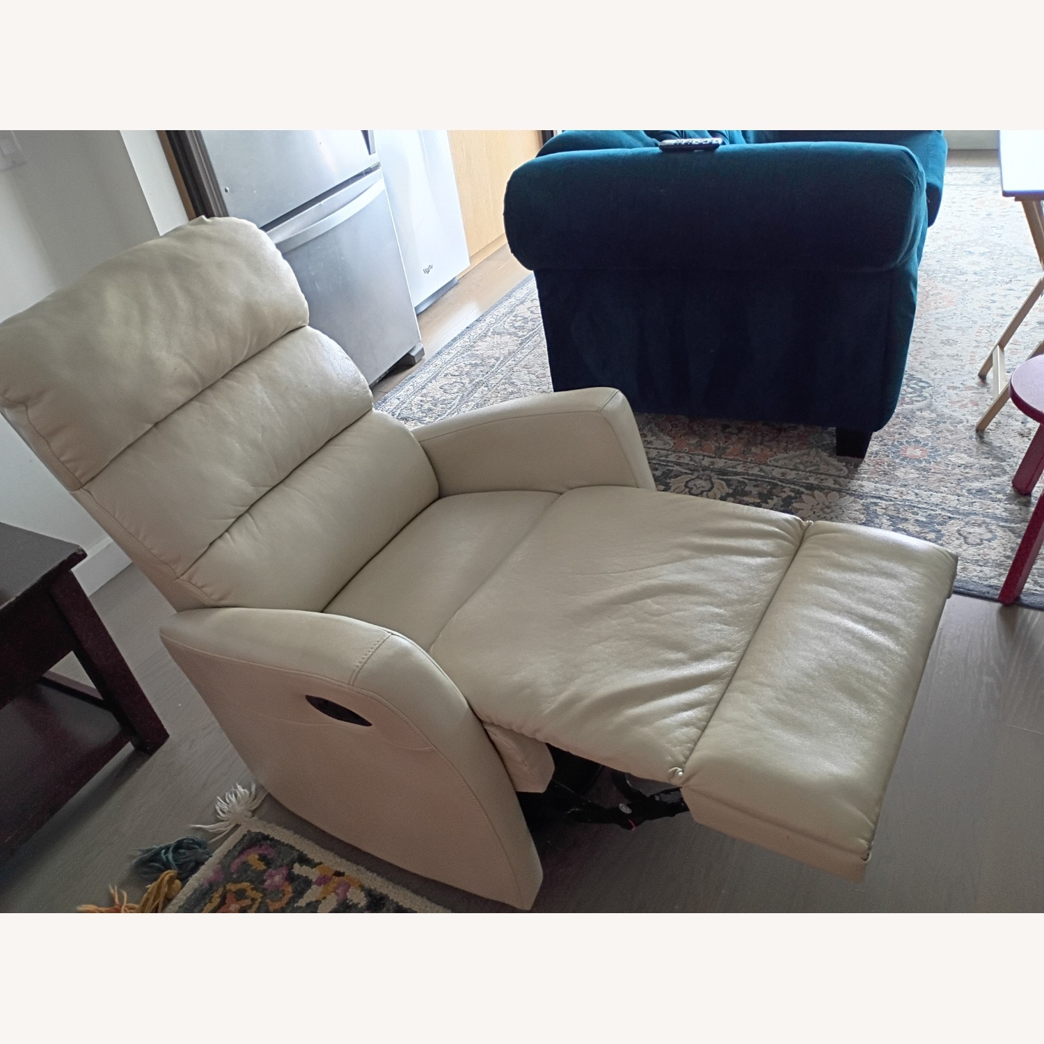 Leather Recliner, rocker and rotates 360 - image-3