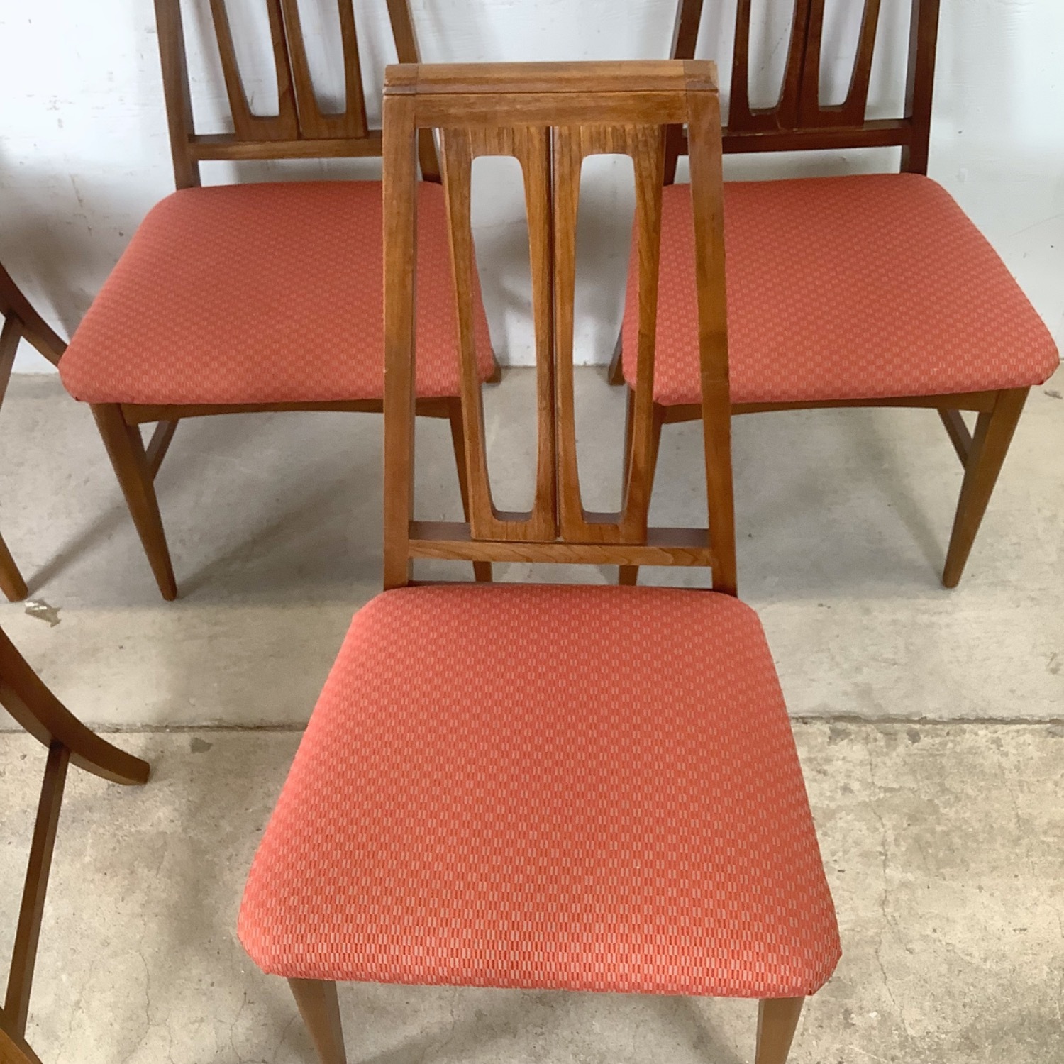 Mid-Century Highback Walnut Dining Chairs-Set of 6 - image-6