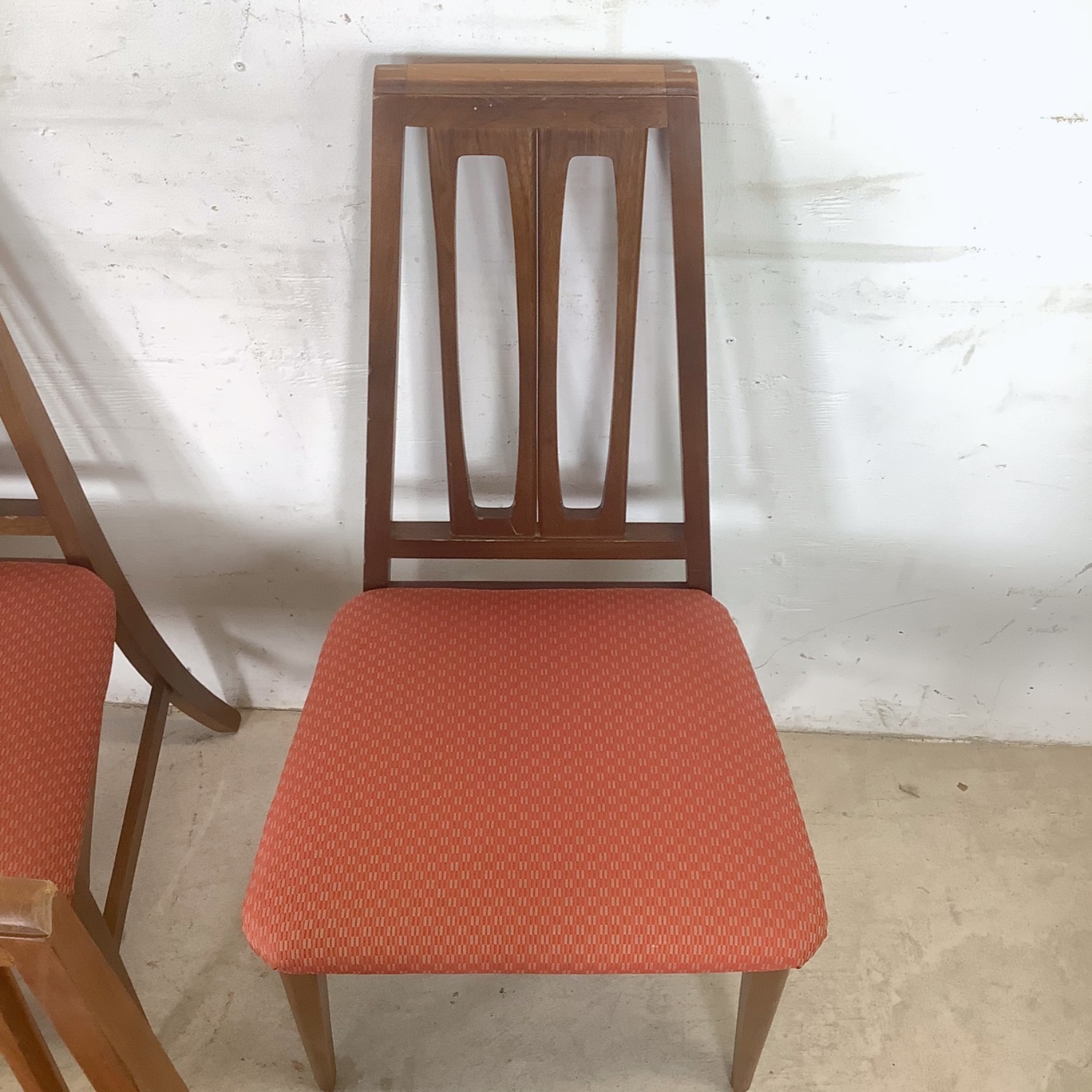 Mid-Century Highback Walnut Dining Chairs-Set of 6 - image-8