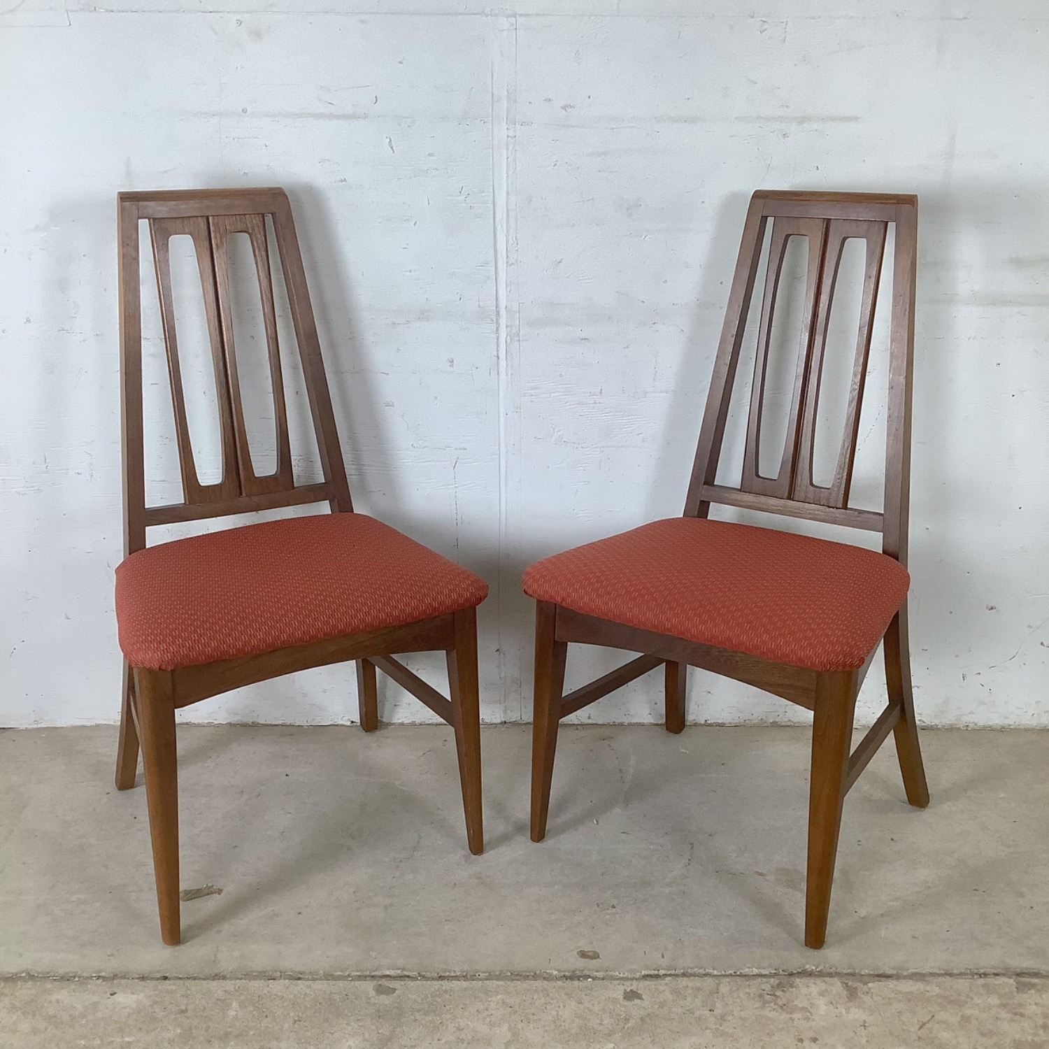 Mid-Century Highback Walnut Dining Chairs-Set of 6 - image-17
