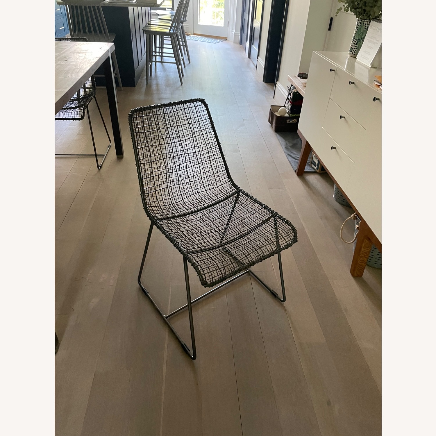 CB2 Reed Black Metal Dining Chairs (set of 6) - image-2