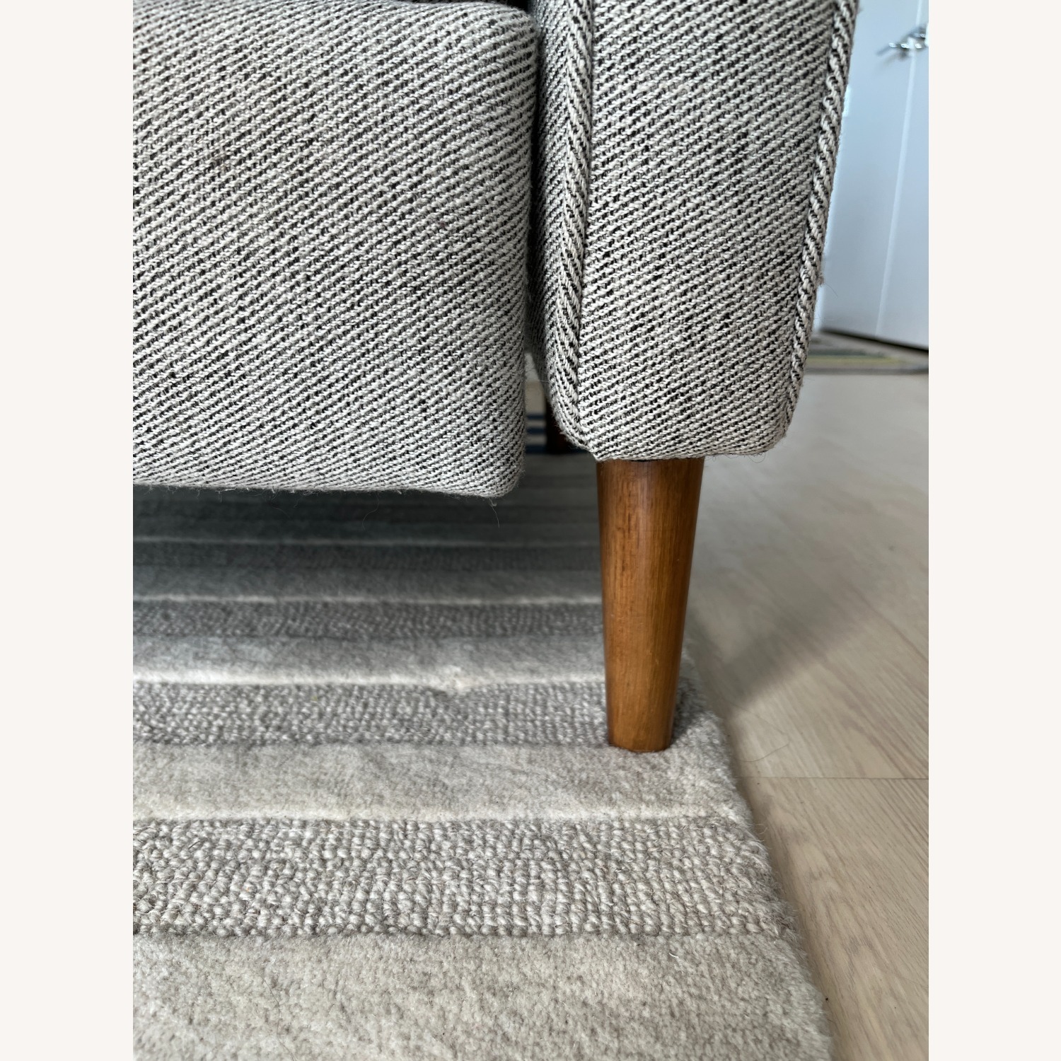 West Elm Light Gray Rhys Mid-Century Recliner - image-8