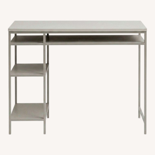 Used Room & Board Bowen Light Gray Desk for sale on AptDeco