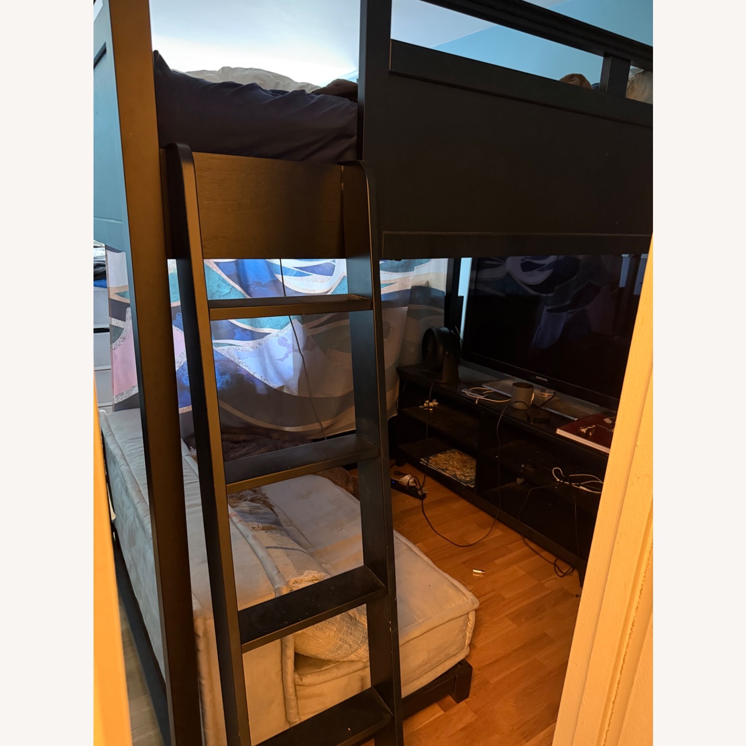 Pottery Barn Teen Dark Brown Wood Bunk Bed - image-2