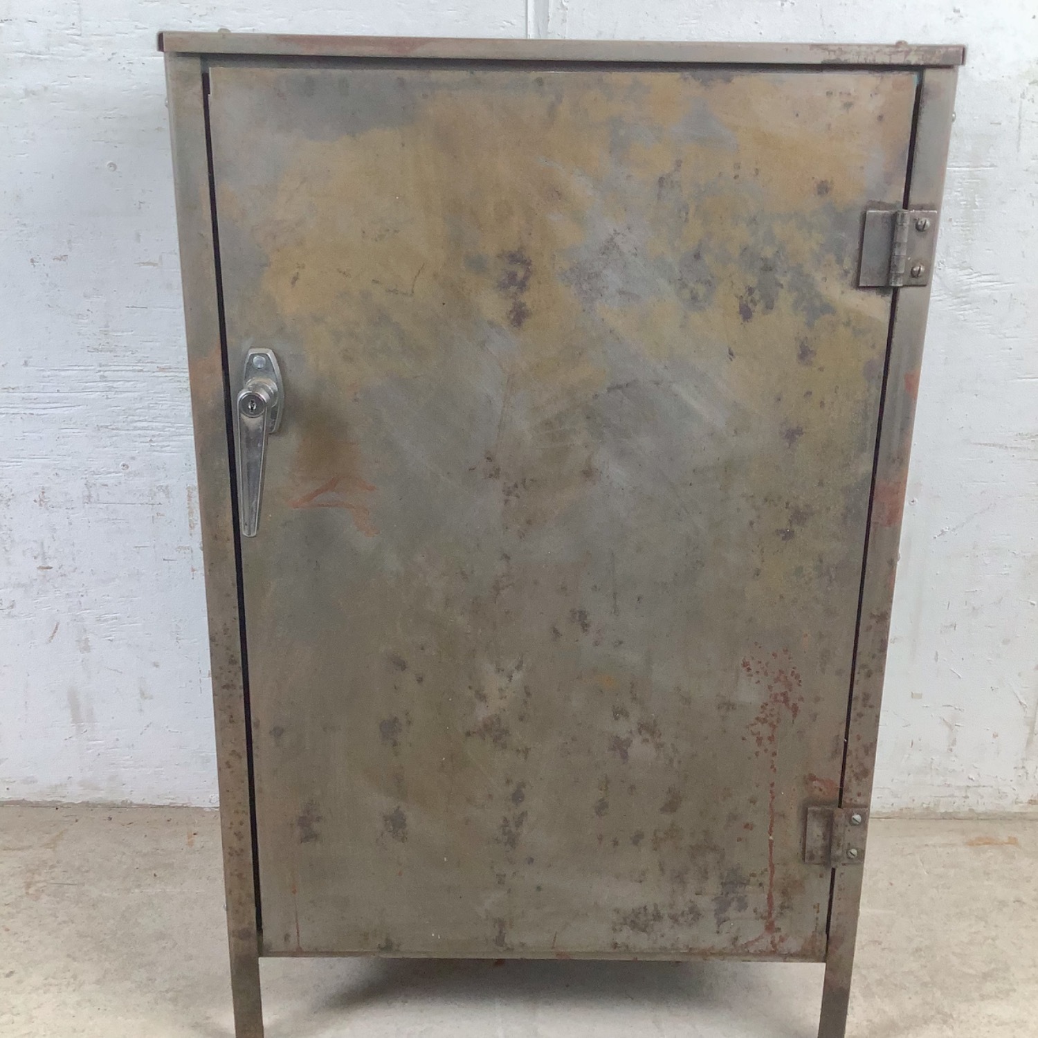 Vintage Industrial Metal Storage Cabinet - image-3