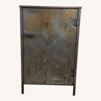 Vintage Industrial Metal Storage Cabinet