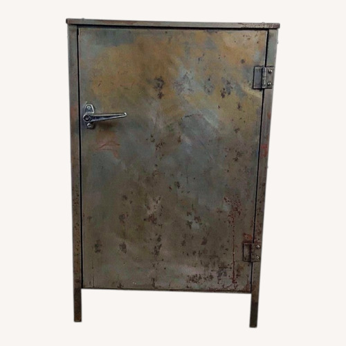 Used Vintage Industrial Metal Storage Cabinet for sale on AptDeco
