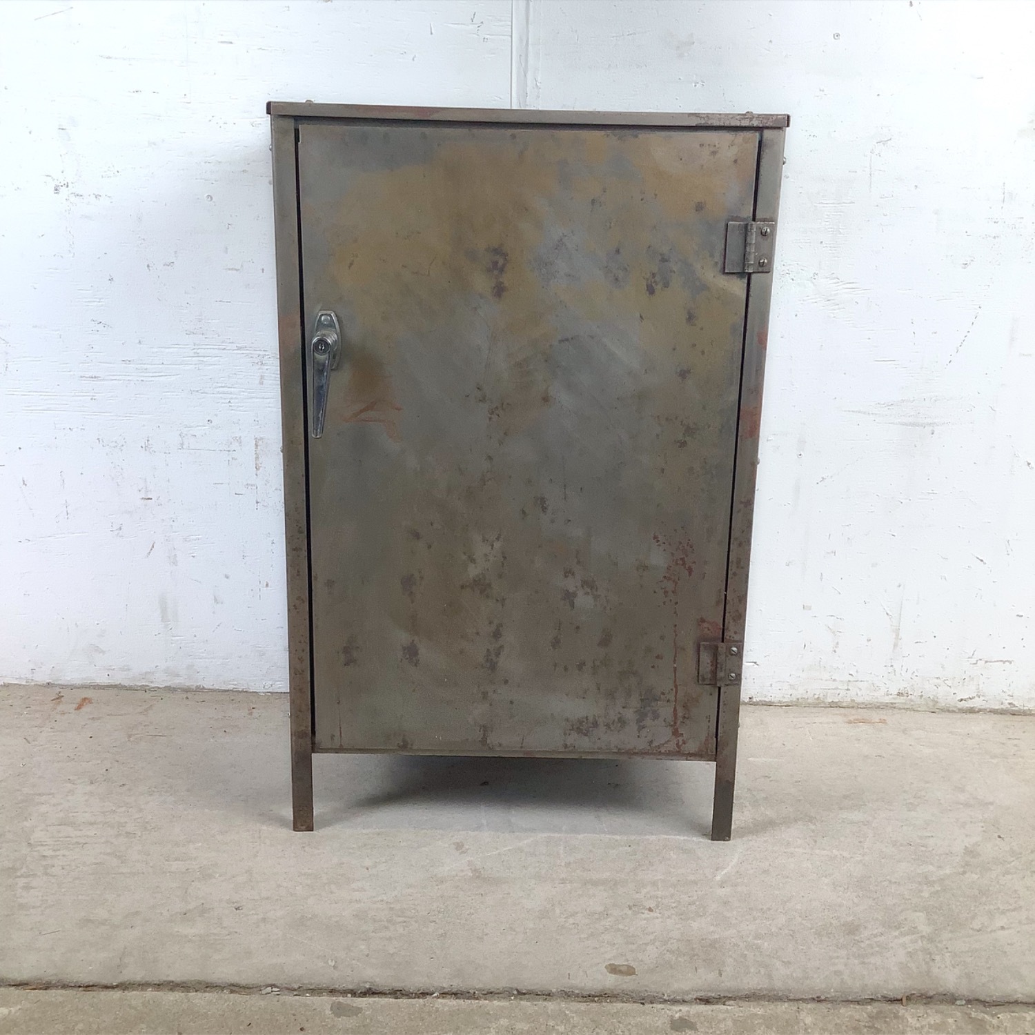 Vintage Industrial Metal Storage Cabinet - image-5