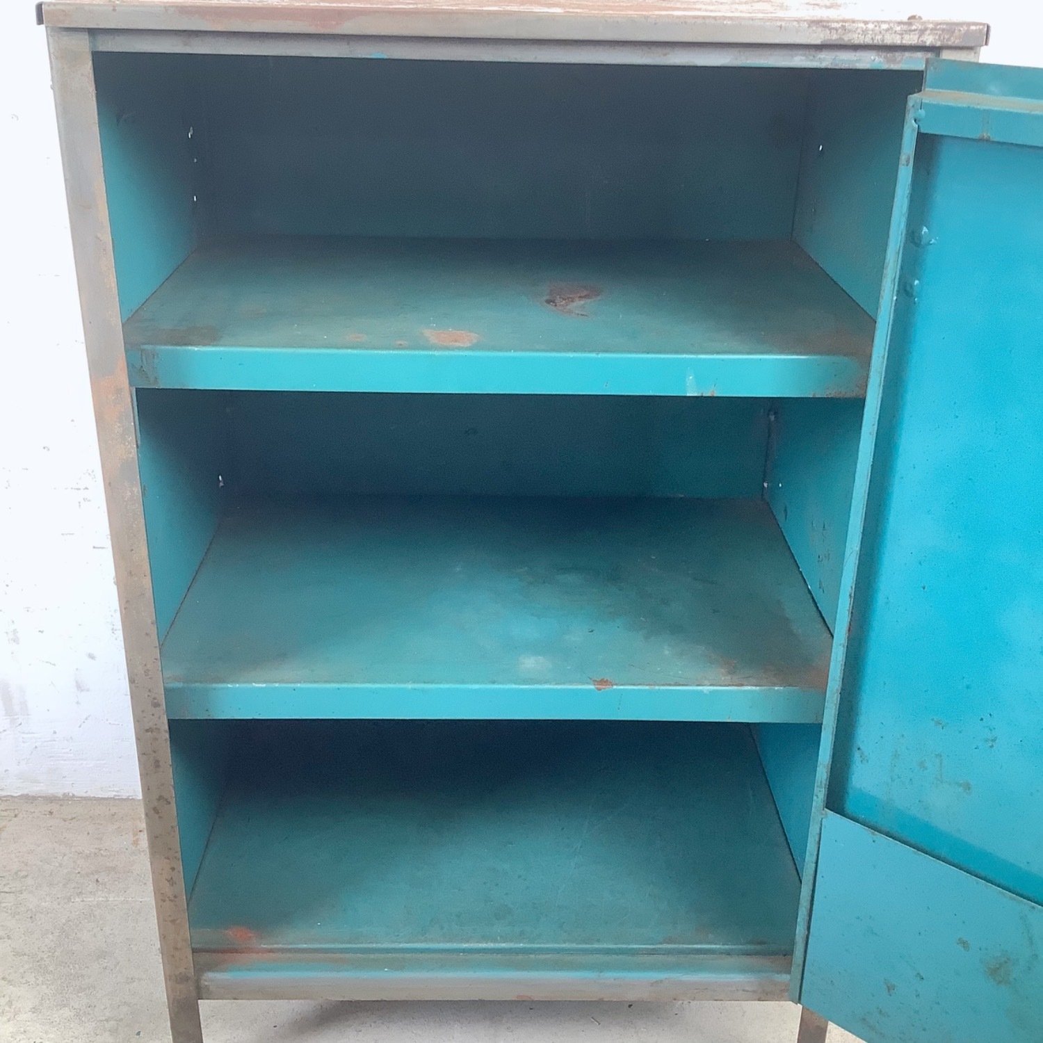 Vintage Industrial Metal Storage Cabinet - image-11