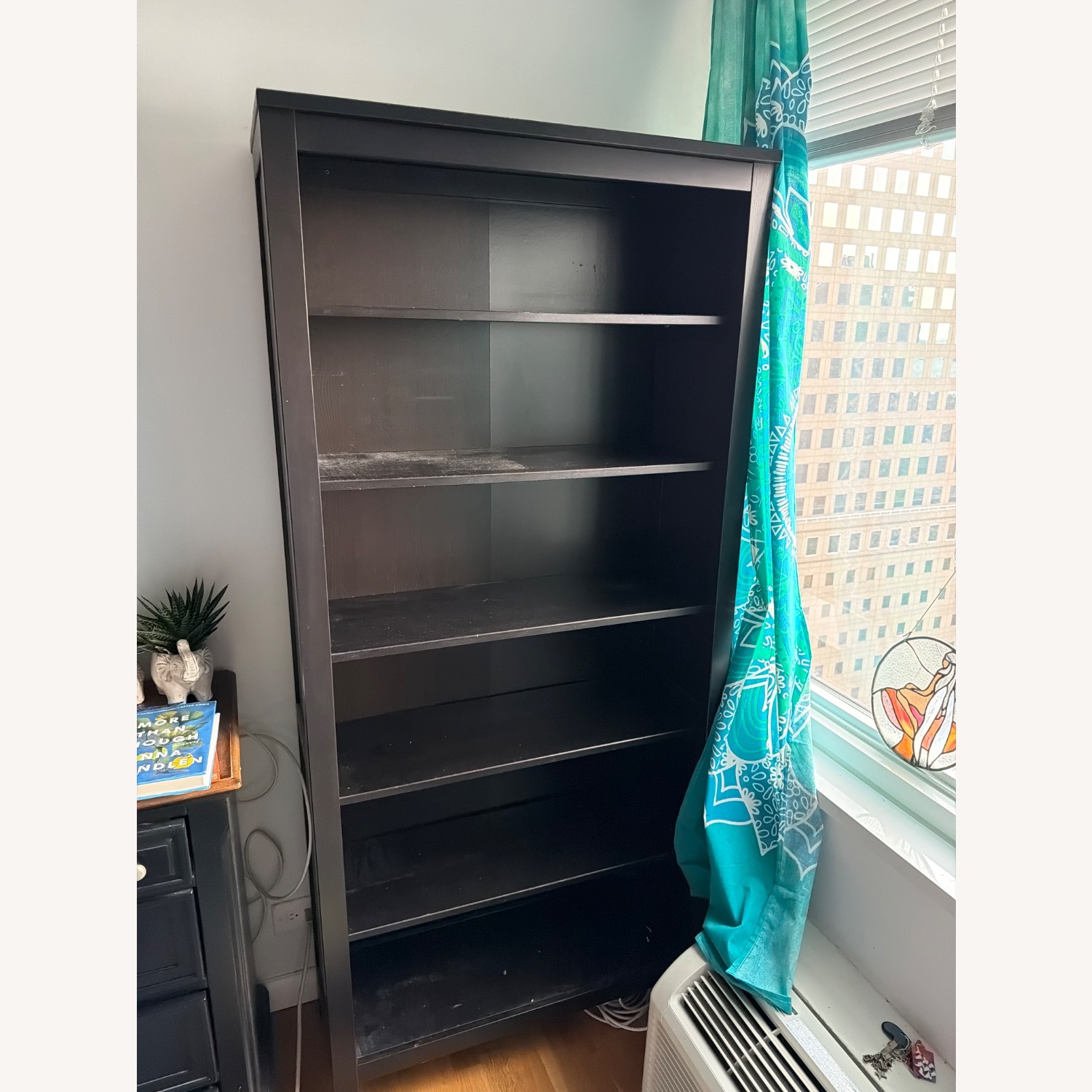 West Elm Dark Wooden Bookshelf  - image-3