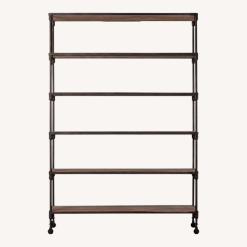 Used Restoration Hardware Dark Brown Metal Bookcase for sale on AptDeco