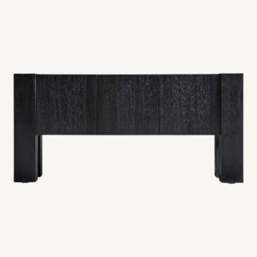 Used Crate & Barrel Black Sobro 67" Black Wood Credenza for sale on AptDeco