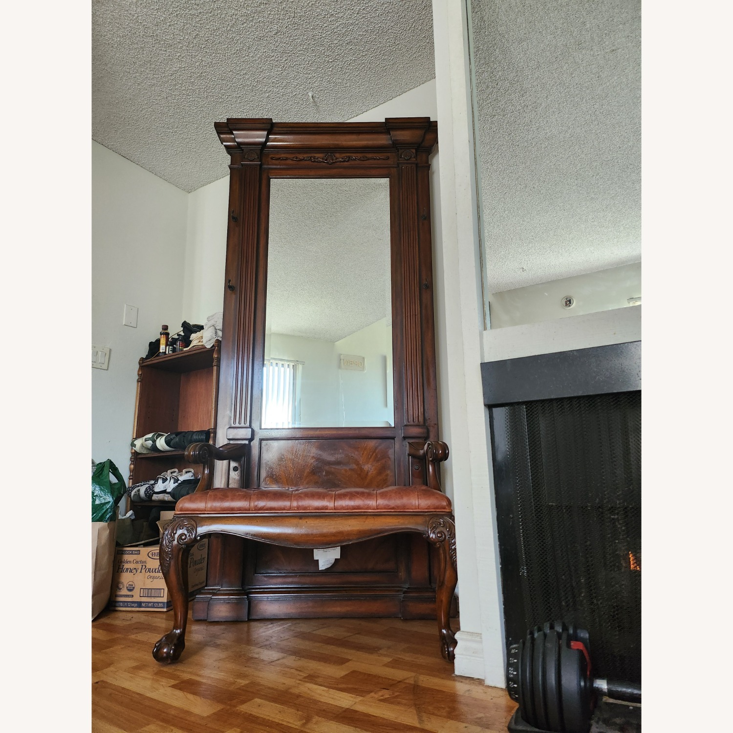 Vintage/Antique Finds Dark Brown Wood Wall Decor - image-1