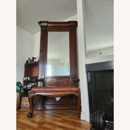 Used Vintage/Antique Finds Dark Brown Wood Wall Decor for sale on AptDeco