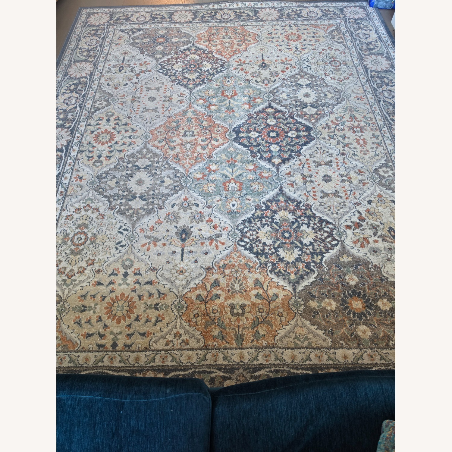 Blue/Multi Fabric Area Rug 7' x 9' - image-2