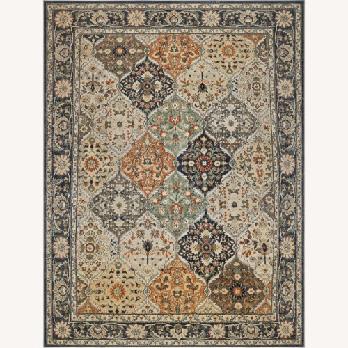 Used Blue/Multi Fabric Area Rug 7' x 9' for sale on AptDeco