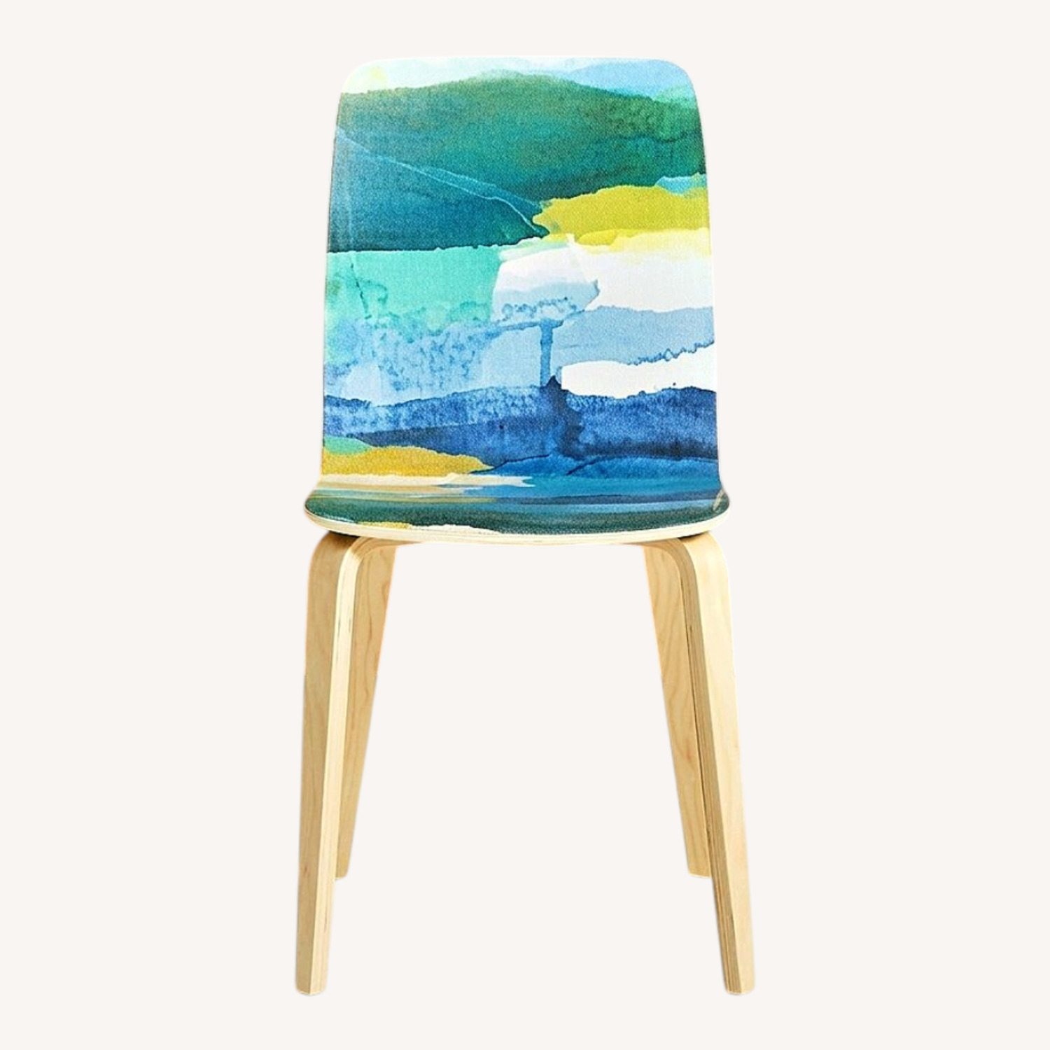 Anthropologie Wood Dining Chairs - image-0