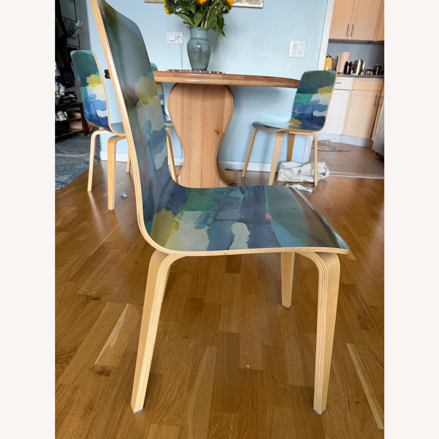 Anthropologie Wood Dining Chairs - image-2