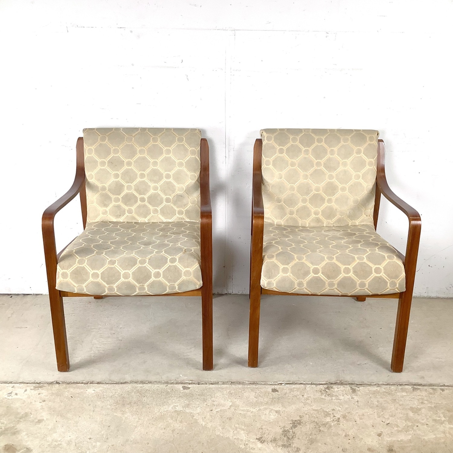 Pair of MCM Bentwood Armchairs, Thonet Style - image-3