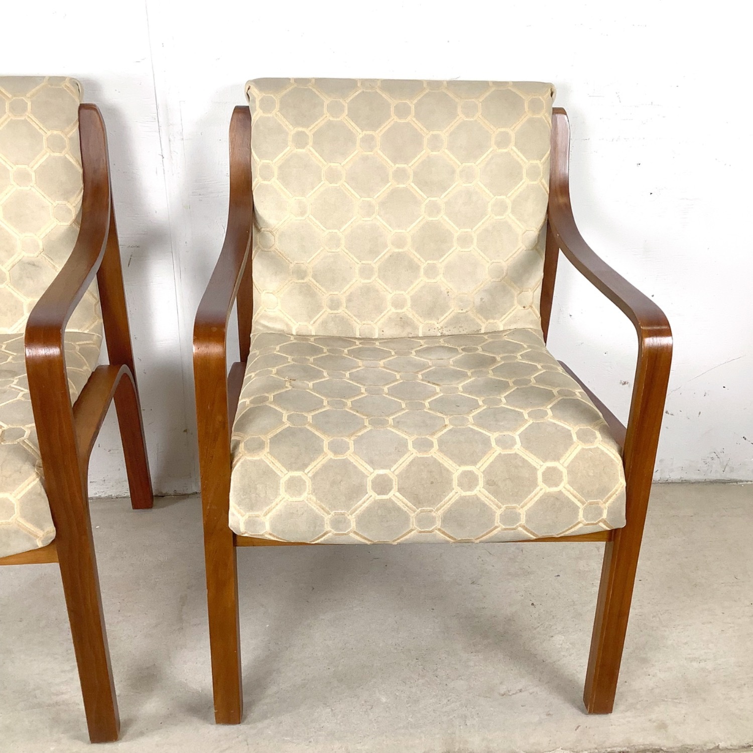 Pair of MCM Bentwood Armchairs, Thonet Style - image-5