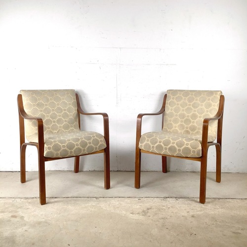 Used Pair of MCM Bentwood Armchairs, Thonet Style for sale on AptDeco