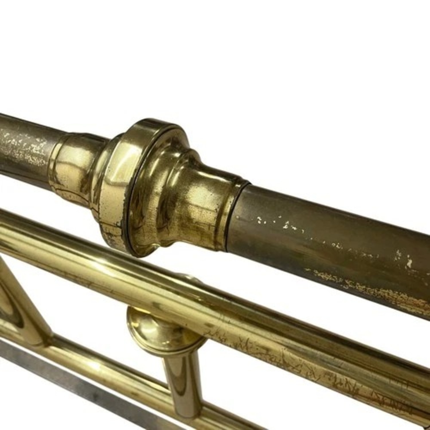 Vintage Brass Tone Full Bed Frame - image-10