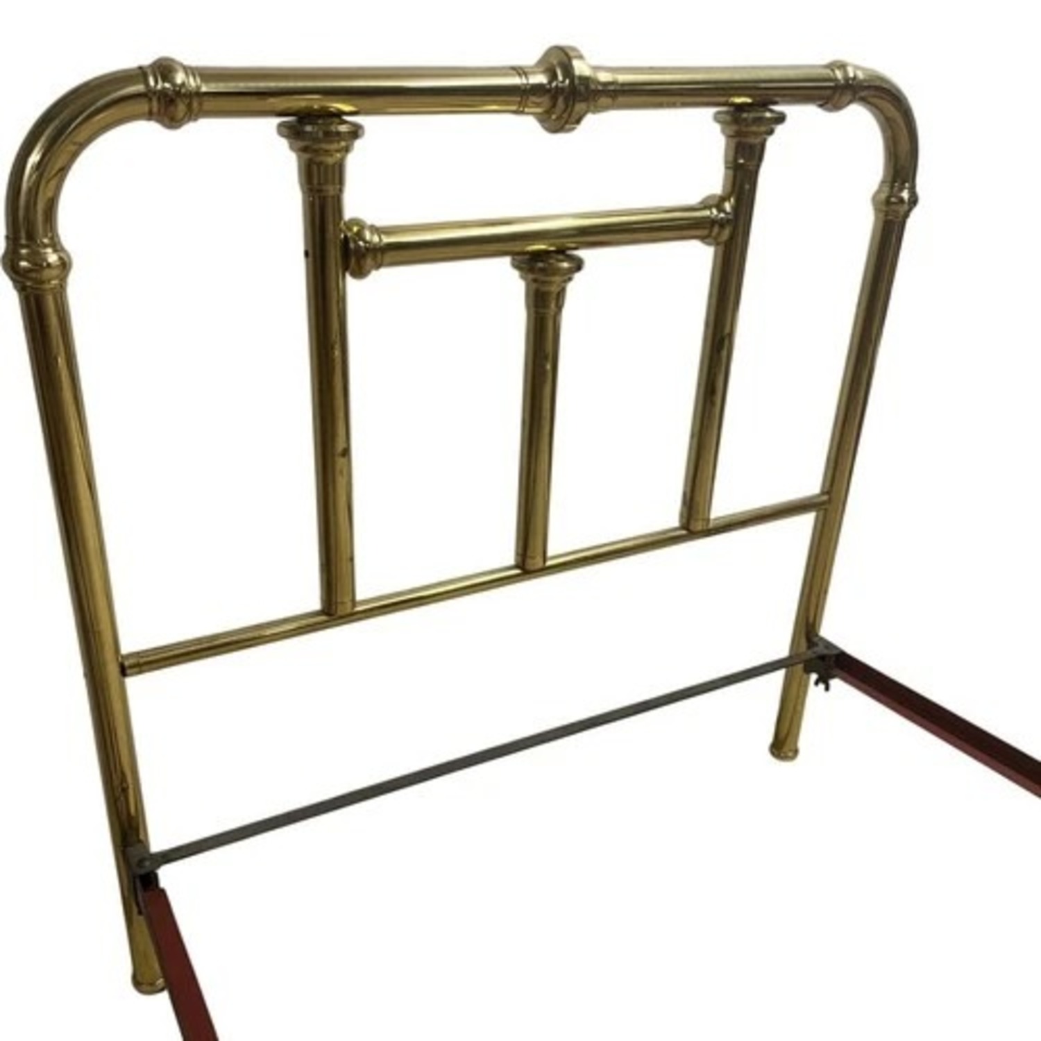 Vintage Brass Tone Full Bed Frame - image-14