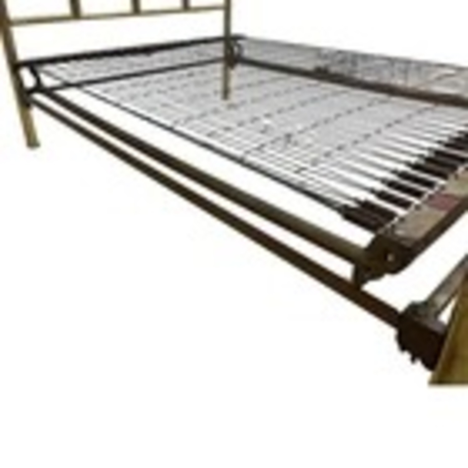 Vintage Brass Tone Full Bed Frame - image-3