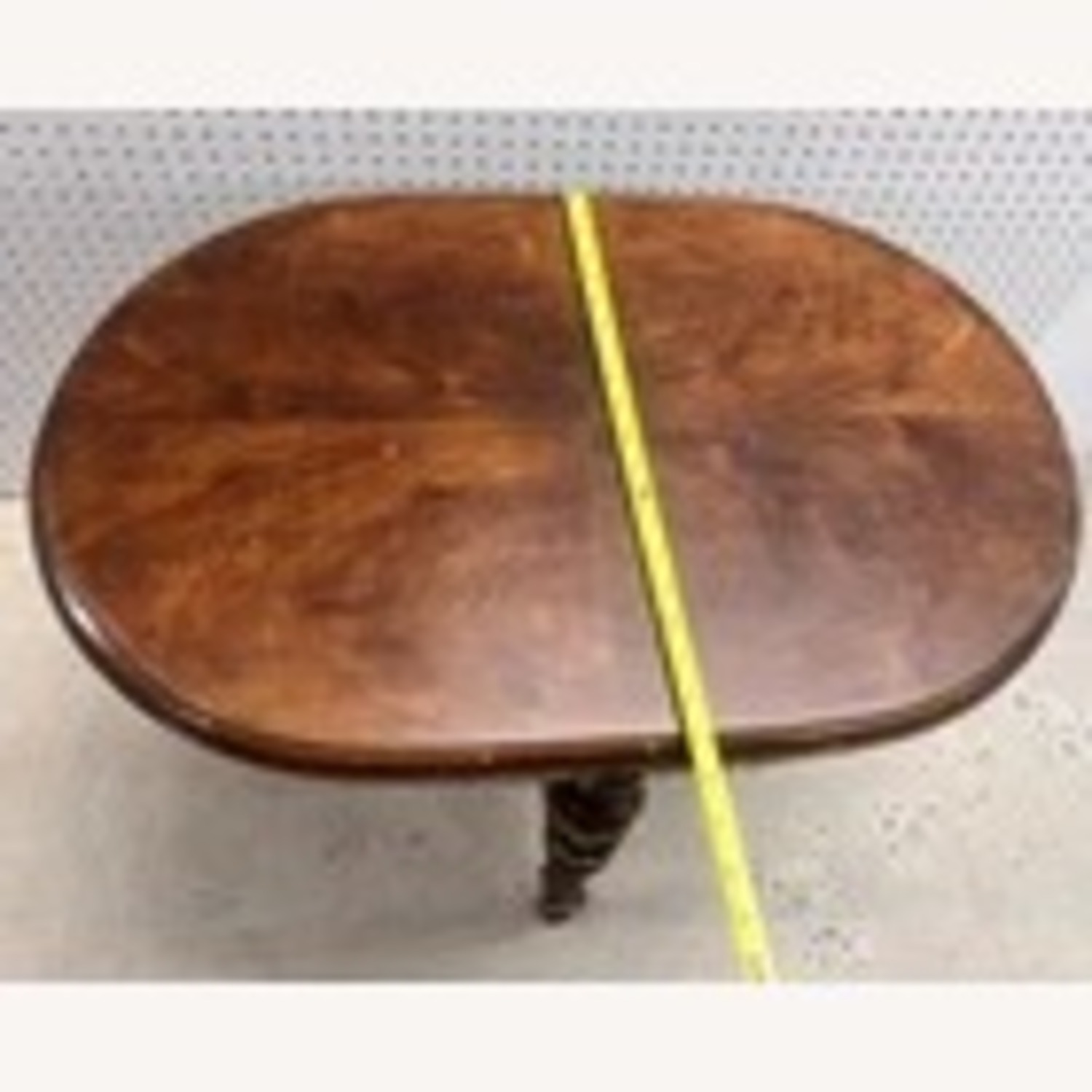 Victorian Accent Table Carved Spindle Bobbin Legs - image-3