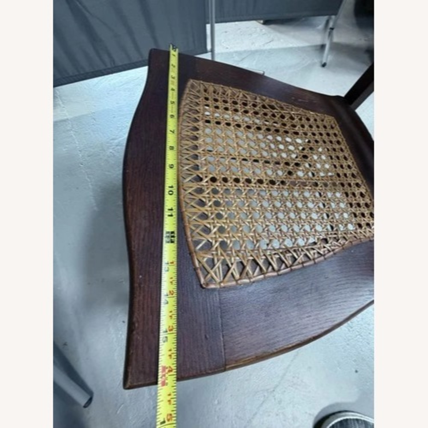 Victorian Carved Wood Rocking Chair Cane Seat - image-17