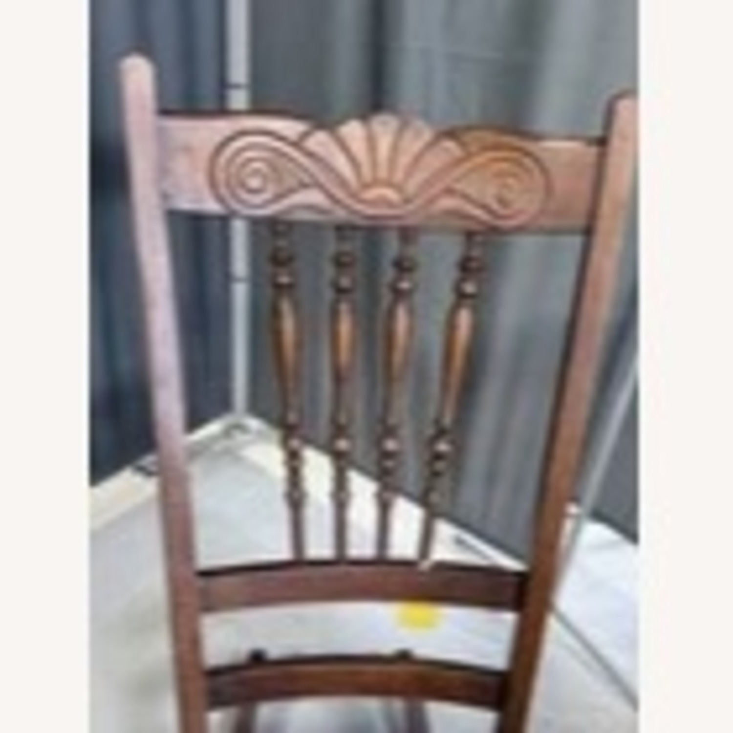 Victorian Carved Wood Rocking Chair Cane Seat - image-6