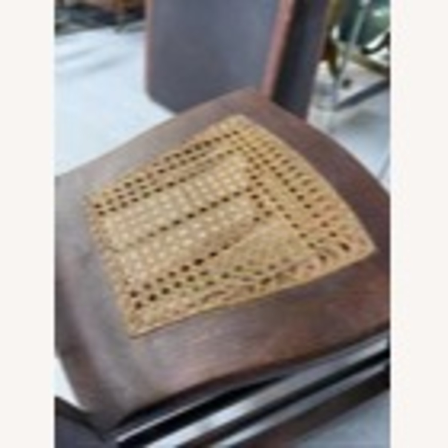Victorian Carved Wood Rocking Chair Cane Seat - image-12