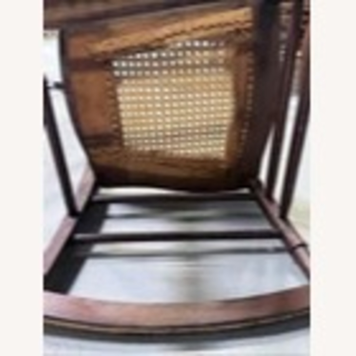 Victorian Carved Wood Rocking Chair Cane Seat - image-11